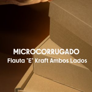 microcorrugado Flauta E Kraft Ambos Lados