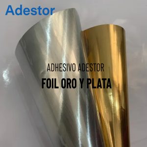 Adhesivo Adestor Foil Oro y Plata