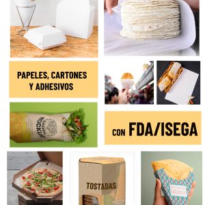 Papeles, Cartones y Adhesivos con FDA/ISEGA